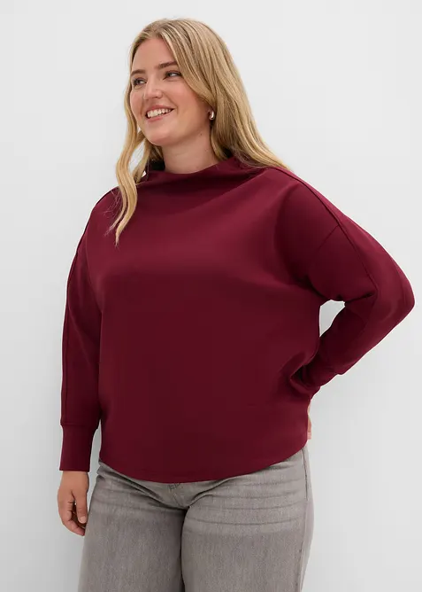 Sweat oversize en mati&egrave;re n&eacute;opr&egrave;ne douce, bonprix