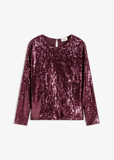 Pailletten-Langarmshirt, bonprix