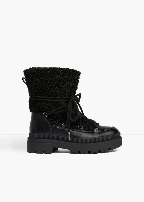 Gef&uuml;tterte Schn&uuml;rboots, bonprix