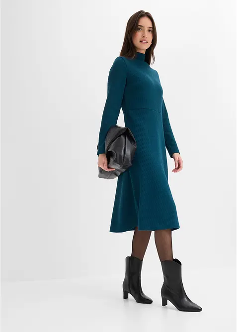 Robe midi &eacute;vas&eacute;e, bonprix