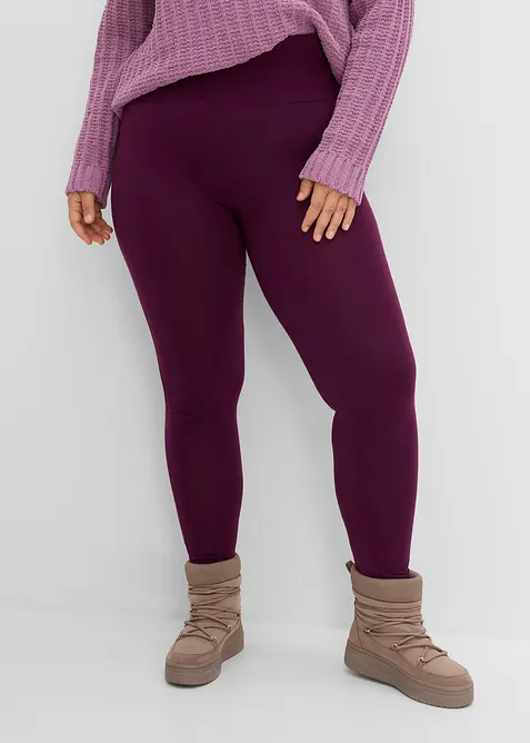 Lot de 2 leggings taille haute, bonprix