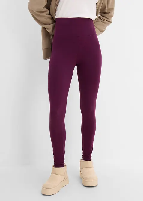 Lot de 2 leggings taille haute, bonprix