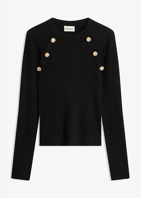 Pull en fine maille, viscose majoritaire, bonprix