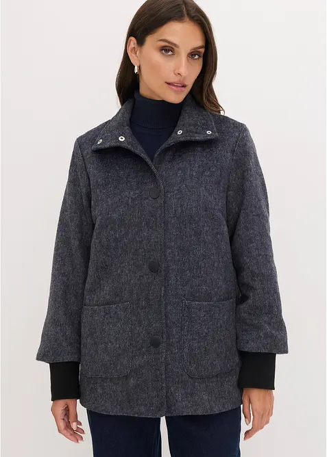 Veste &agrave; col montant, bonprix