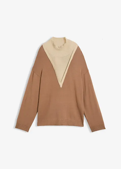 Rollkragenpullover aus softem Viskose-Mix, bonprix
