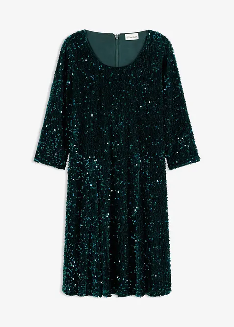 Ausgestelltes Paillettenkleid, bonprix
