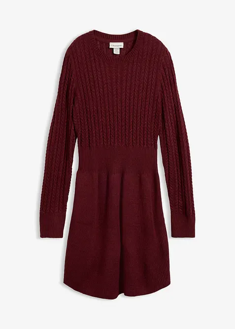 Strickkleid mit Zopfmuster, bonprix