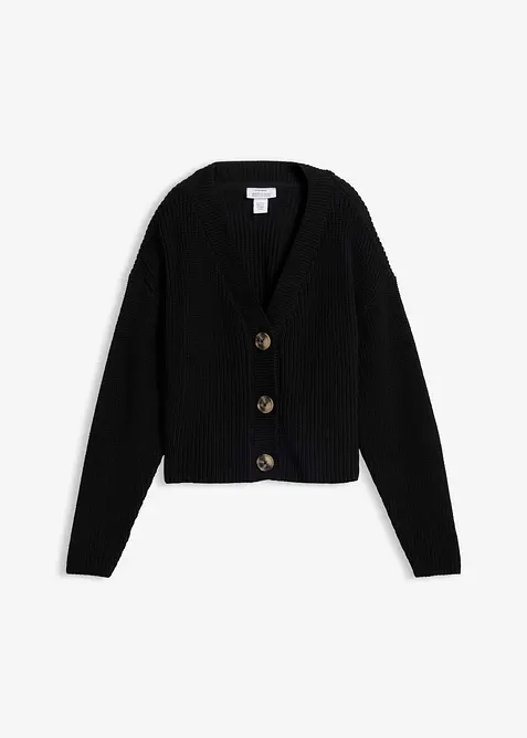 Gilet en grosse maille 100% coton, bonprix