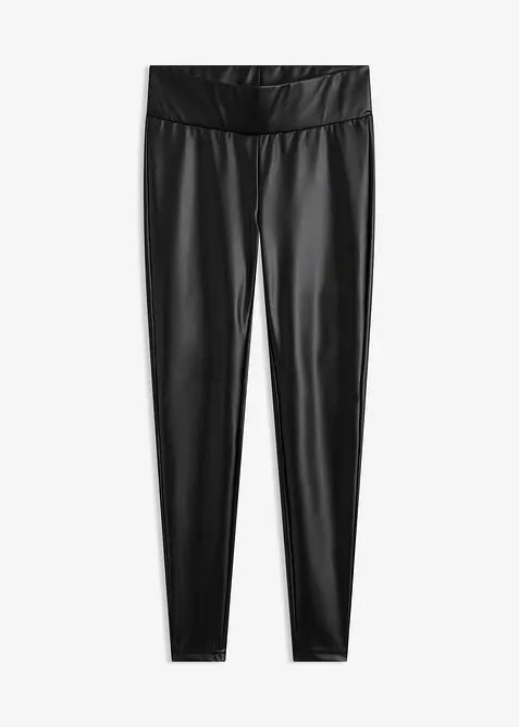 Lederimitat-Leggings mit Beschichtung, bonprix