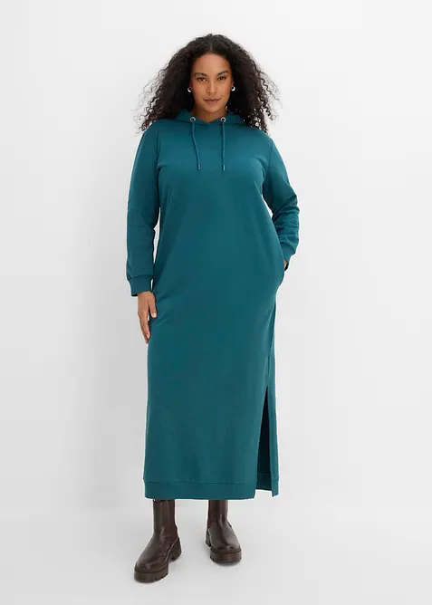 Sweatkleid mit Kapuze, bonprix