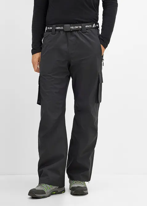 Pantalon de ski imperm&eacute;able &agrave; poches cargo, doublure polaire, bonprix