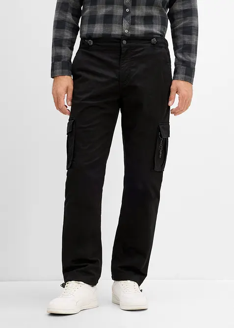 Pantalon cargo chaud &agrave; taille confortable et base r&eacute;glables, bonprix