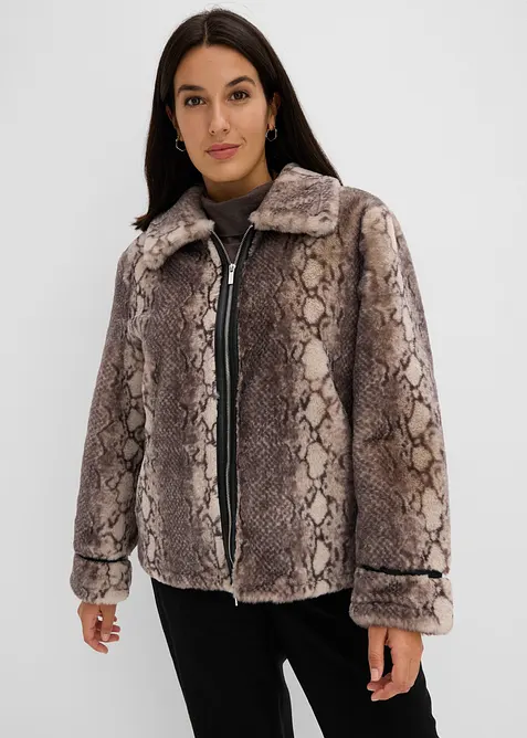 Veste en peluche, bonprix