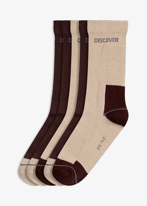Thermo Tennissocken mit Bio-Baumwolle (5er Pack), bonprix