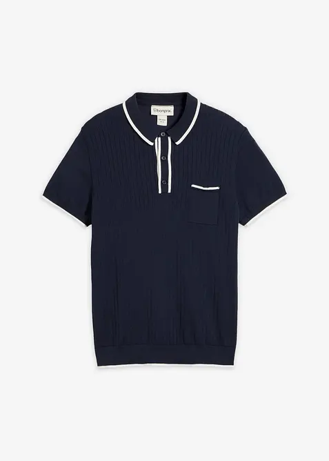Polo regular en maille, bonprix