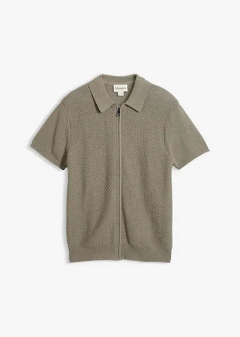 Strick-Poloshirt in Regular Fit, bonprix