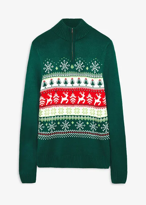 Norweger-Pullover mit Stehkragen, bonprix