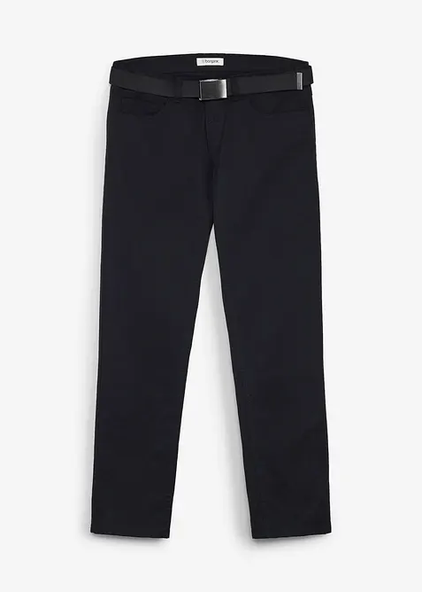 Pantalon thermique Regular Fit avec ceinture, Straight, bonprix
