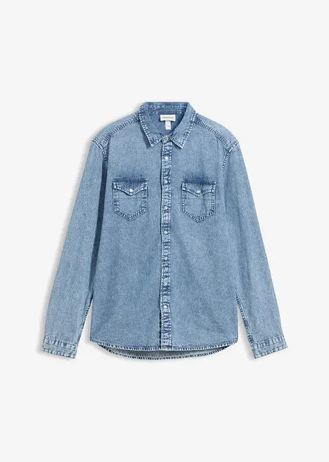 Chemise en jean 100% coton, bonprix