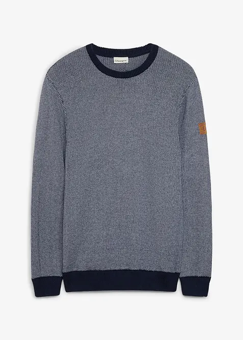 Grobstrick-Pullover aus reiner Baumwolle, bonprix