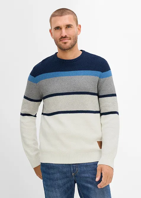 Pull en grosse maille 100% coton, bonprix