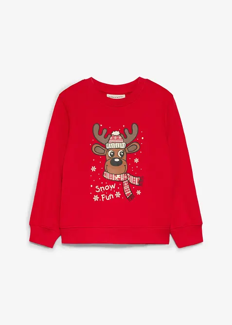 Sweat-shirt de No&euml;l 100% coton, bonprix