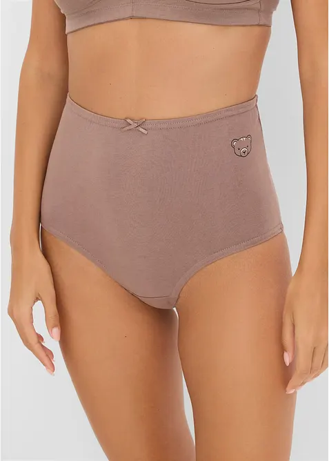 Highwaist Slip mit Bio-Baumwolle (4er Pack), bonprix
