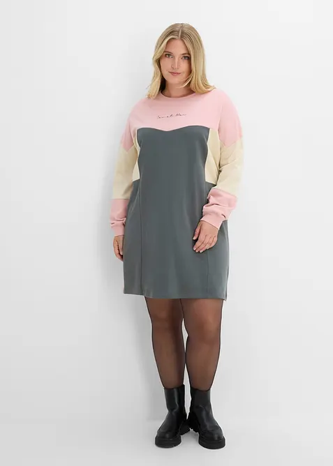 Robe sweat 100% coton, bonprix