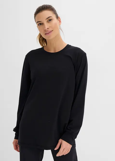 Sport-Shirt mit Baumwolle, schnelltrocknend, bonprix