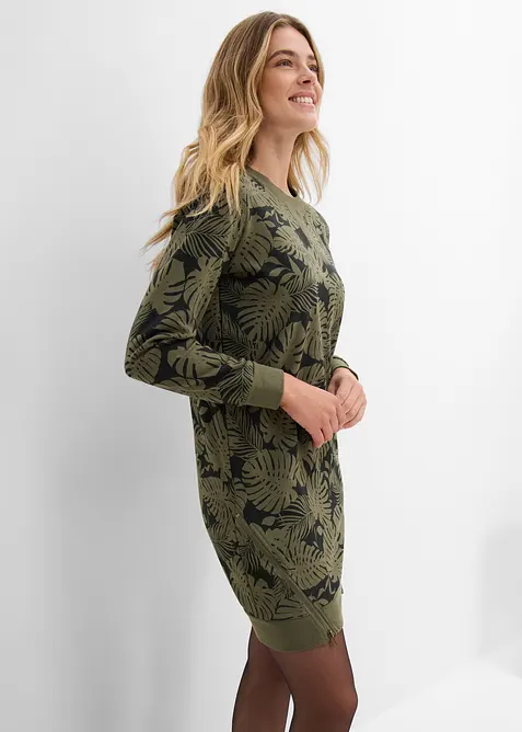 Robe imprim&eacute;e en molleton, bonprix