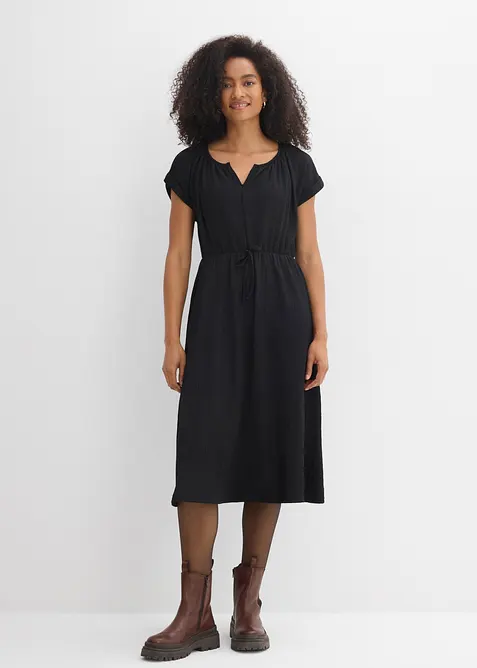Jersey Kleid aus flie&szlig;endem Viskose-Mix, bonprix
