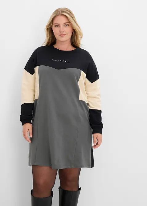 Robe sweat 100% coton, bonprix