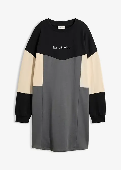 Sweatkleid aus reiner Baumwolle, bonprix