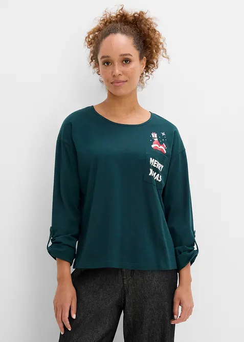 Langarmshirt aus reiner Bio-Baumwolle, bonprix