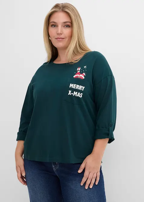 Langarmshirt aus reiner Bio-Baumwolle, bonprix