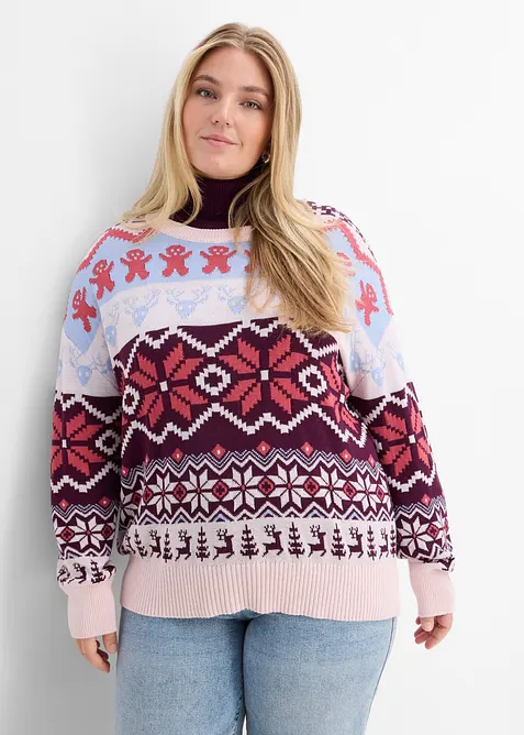 Pull en coton m&eacute;lang&eacute;, bonprix