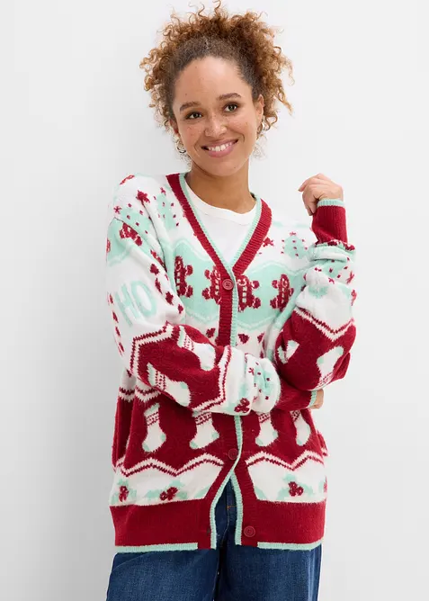 Weihnachtliche Strickjacke, bonprix