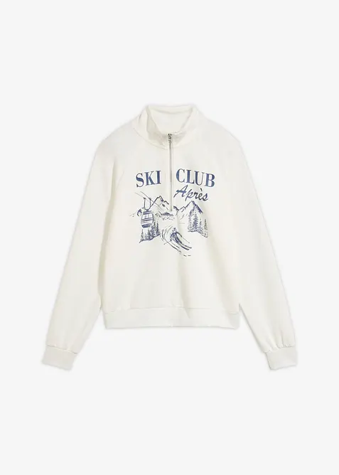 Troyer-Sweatshirt aus Scuba, bonprix