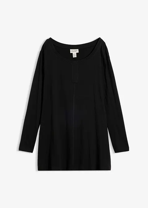 Langarmshirt aus Baumwoll-Viskose-Mix, bonprix