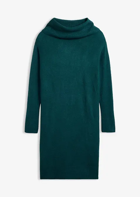 Oversize-Strickkleid mit Rollkragen, bonprix