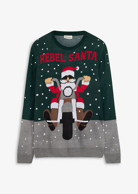 Pullover mit Weihnachtsmotiv, bonprix