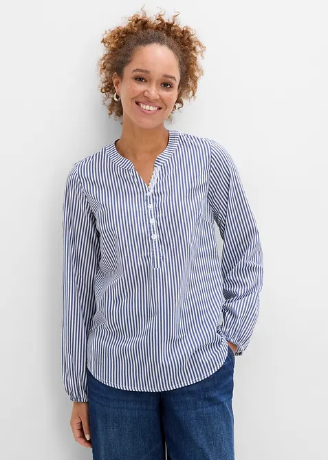 Tunique 100% coton avec d&eacute;tail en dentelle, bonprix