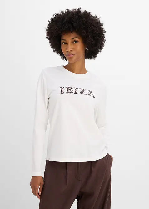 Langarmshirt (2er Pack) aus purer Baumwolle, bonprix