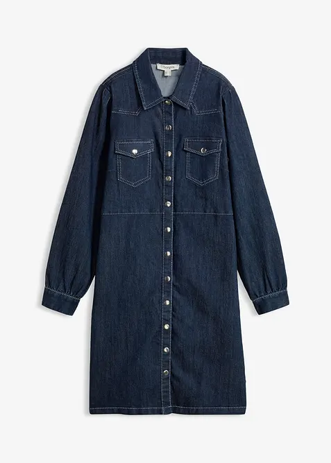 Robe courte en jean, bonprix