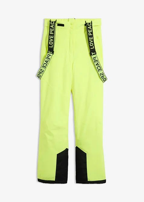wasserdichte Ski-Funktions-Thermohose mit abnehmbaren Tr&auml;gern, bonprix