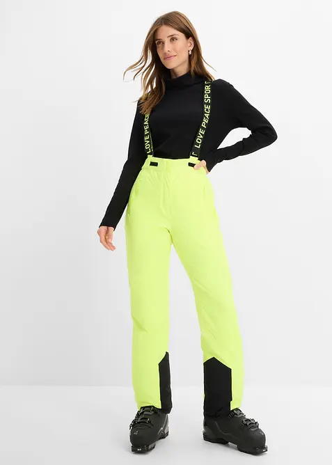 wasserdichte Ski-Funktions-Thermohose mit abnehmbaren Tr&auml;gern, bonprix