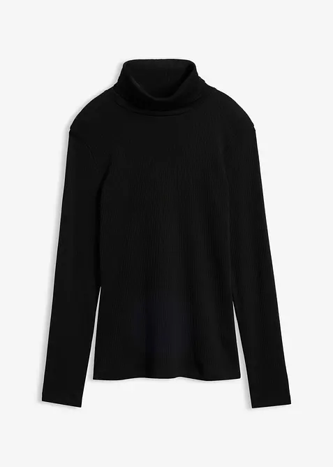 T-shirt col roul&eacute; 100% coton, bonprix