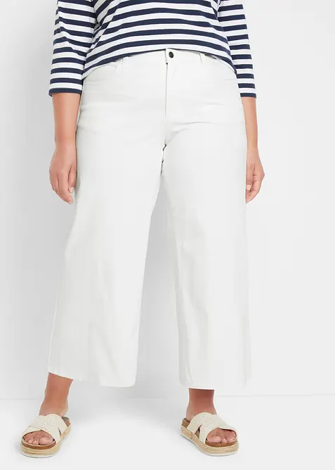 Lot de 2 pantalons larges taille mi-haute, bonprix