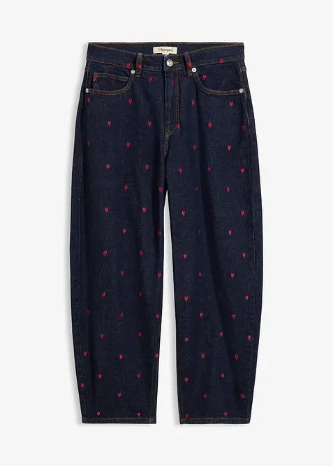 Jean Barrel taille haute, bonprix