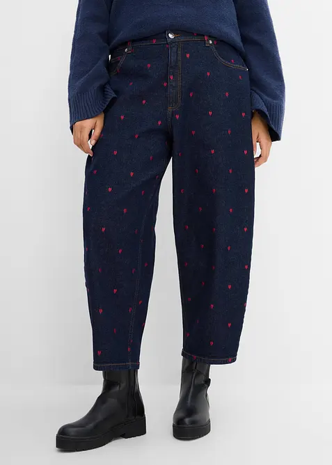 Barrel-Jeans High Waist, bonprix
